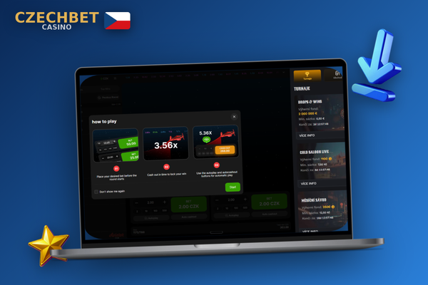 Výběr platebních metod pro vklad do Czechbet Casino před hraním Aviator online