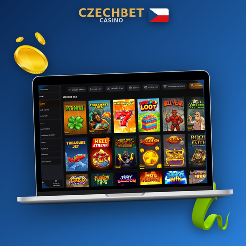 Czechbet Casino pro PC – desktopová aplikace s lobby rulety a slotů na notebooku