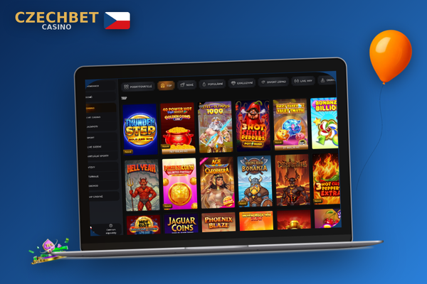 Přihlašovací obrazovka Czechbet Casino stažení PC – pole pro e-mail heslo a registraci