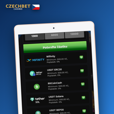 E-peněženky Skrill, Neteller a MiFinity jako metody vkladu v Czechbet Casino