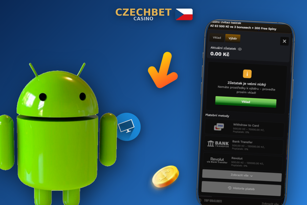 E-peněženka Skrill nebo Neteller zajistí nejrychlejší výběr peněz z Czechbet Casino