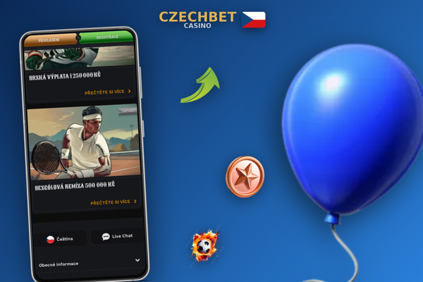 Czechbet Casino free spiny a sázky zdarma přes mobilní aplikaci bez odečtení zůstatku