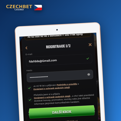 Autorizace přes Telegram pro mobilní hráče registrující se v Czechbet Casino