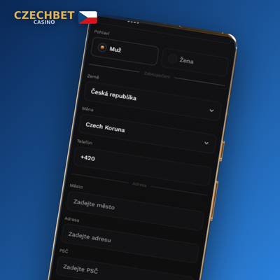 Potvrzení e-mailové adresy při registraci v Czechbet Casino – rychlý postup